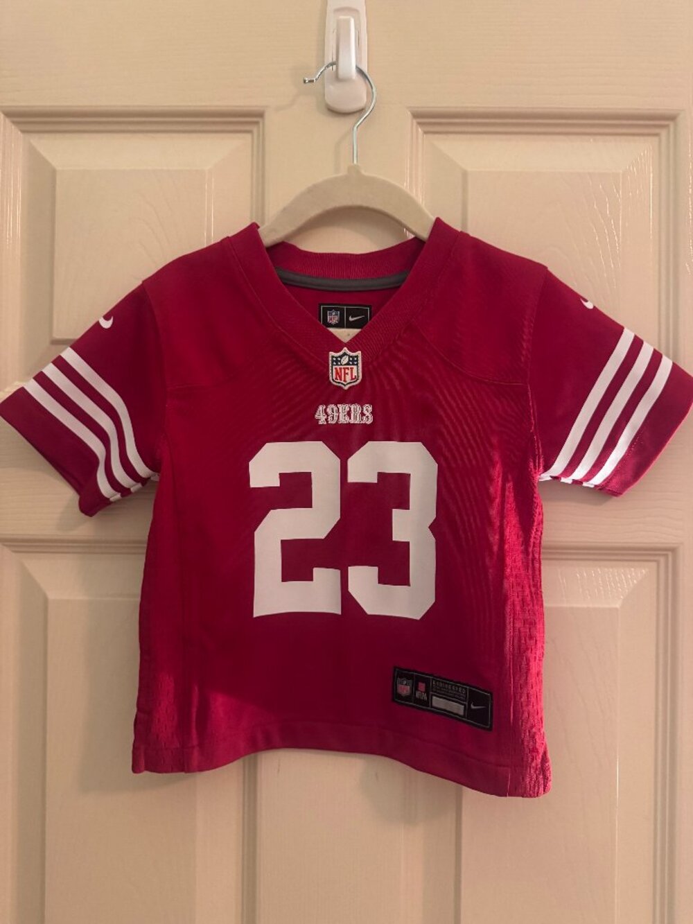 Infant McCaffrey San Francisco 49ers Game Jersey (18M)